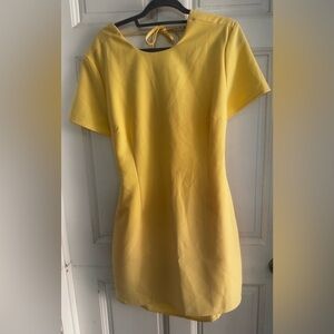 Forever 21 yelllw siz XL summer dress cute back new w tags